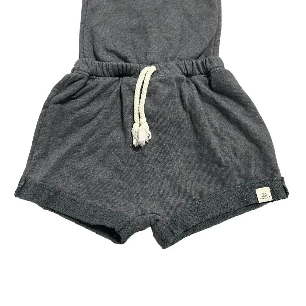 Lulu + Roo 4/5Y **Runs Small** Grey Short Romper